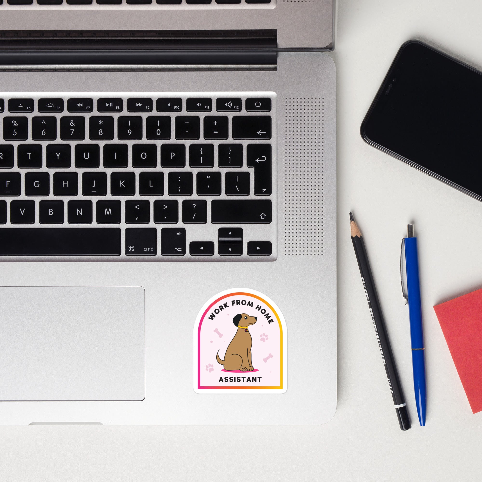 Work From Home Dog Sticker