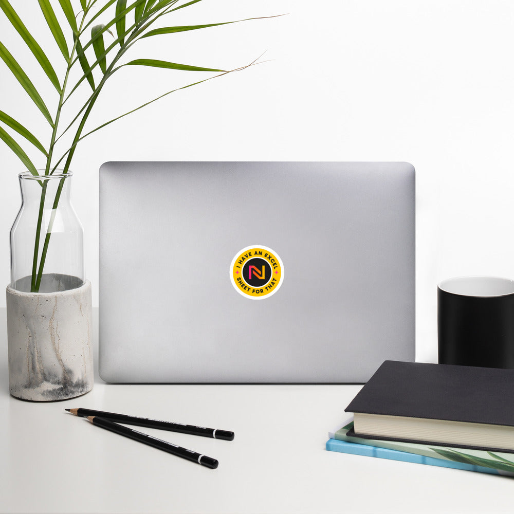I Have an Excel Sheet for That Sticker