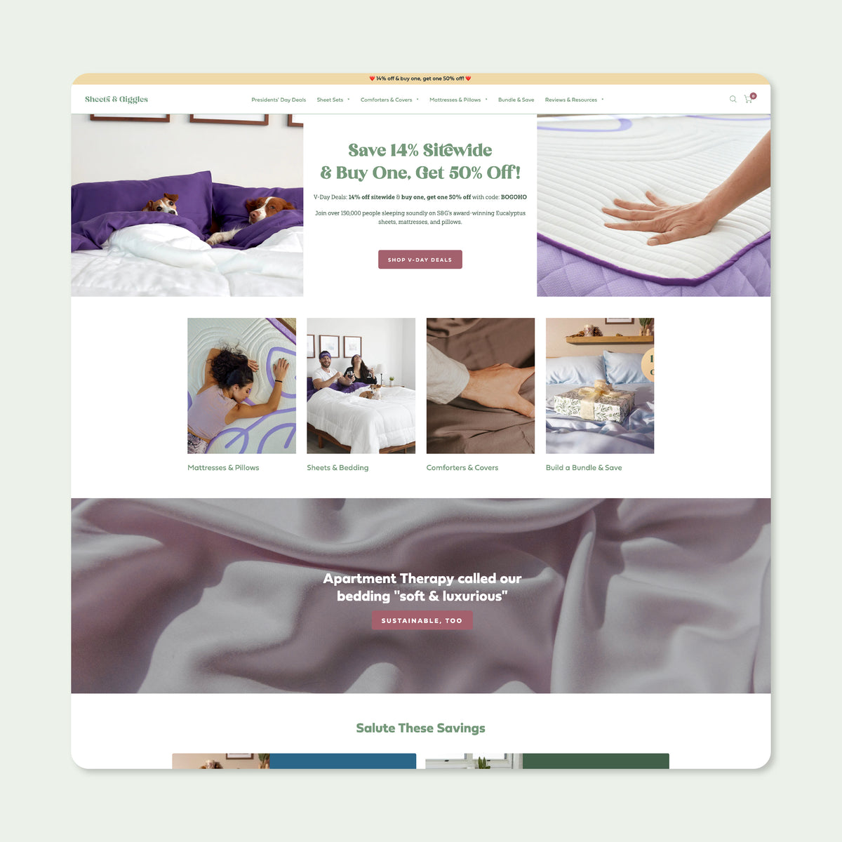 Sheets & Giggles Shopify Development & Optimization by Netalico