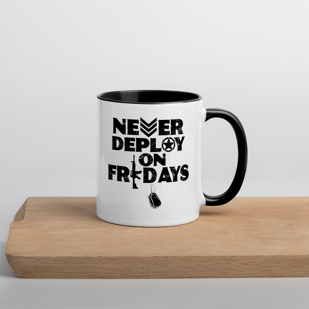 Never Deploy on Fridays Mug